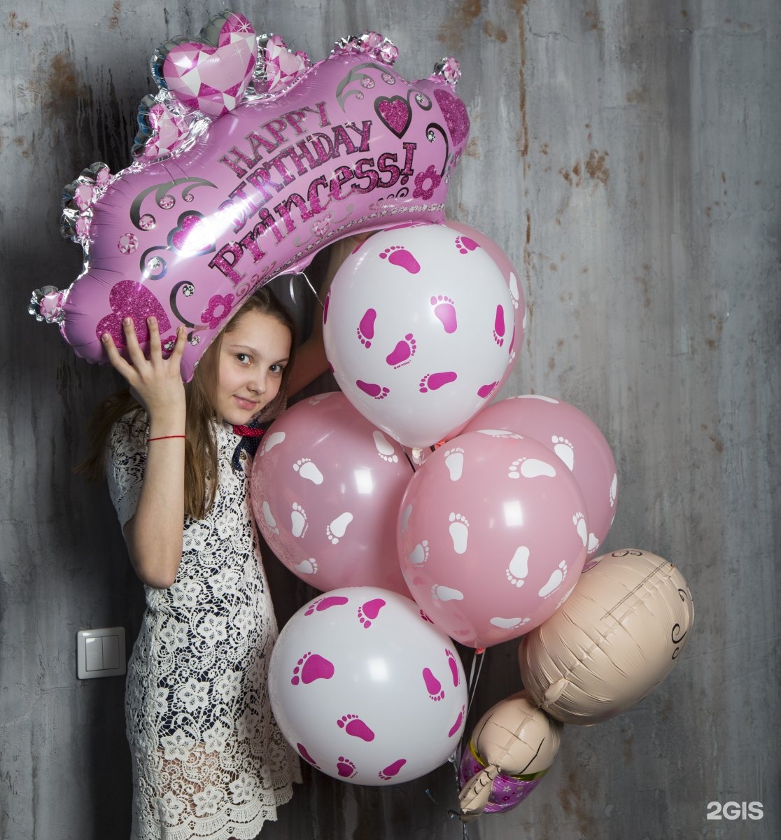 Красивые шары на день рождения девушке