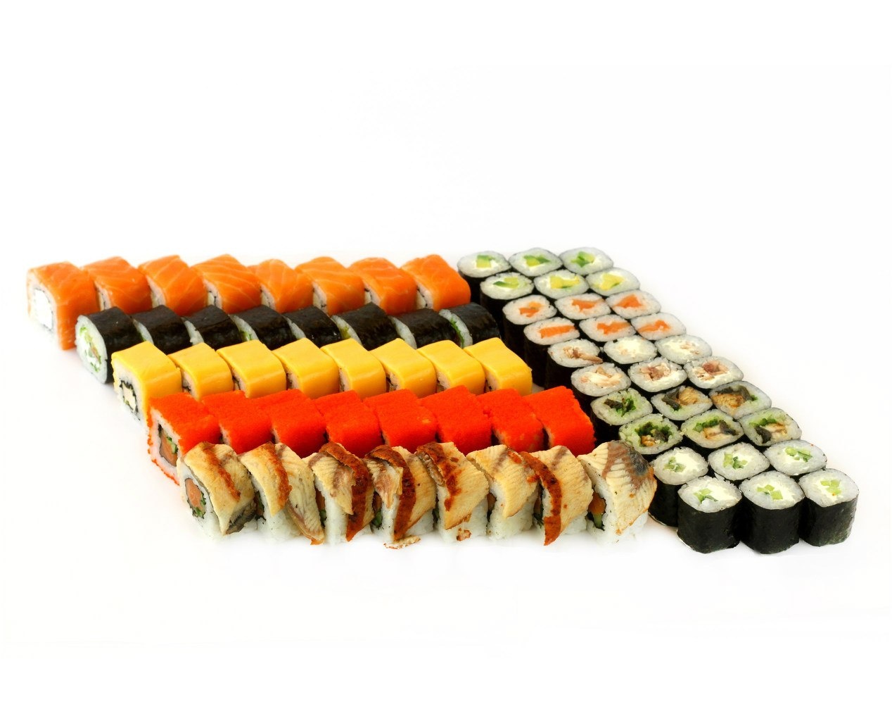 Большие наборы суши роллы фото 99