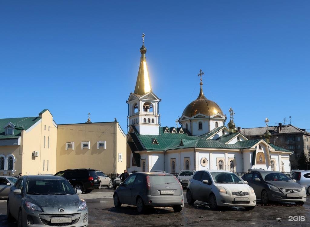 Вознесенский собор Новосибирск зима