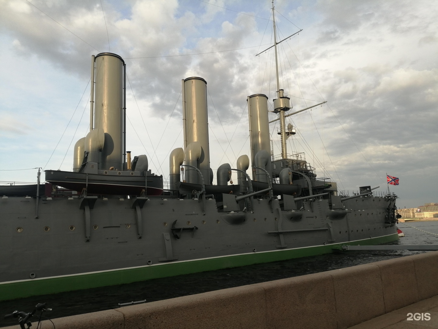 The cruiser aurora is a museum