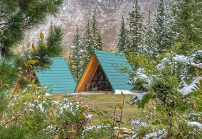 Глэмпинг Зеленый колобок в Республике Алтай