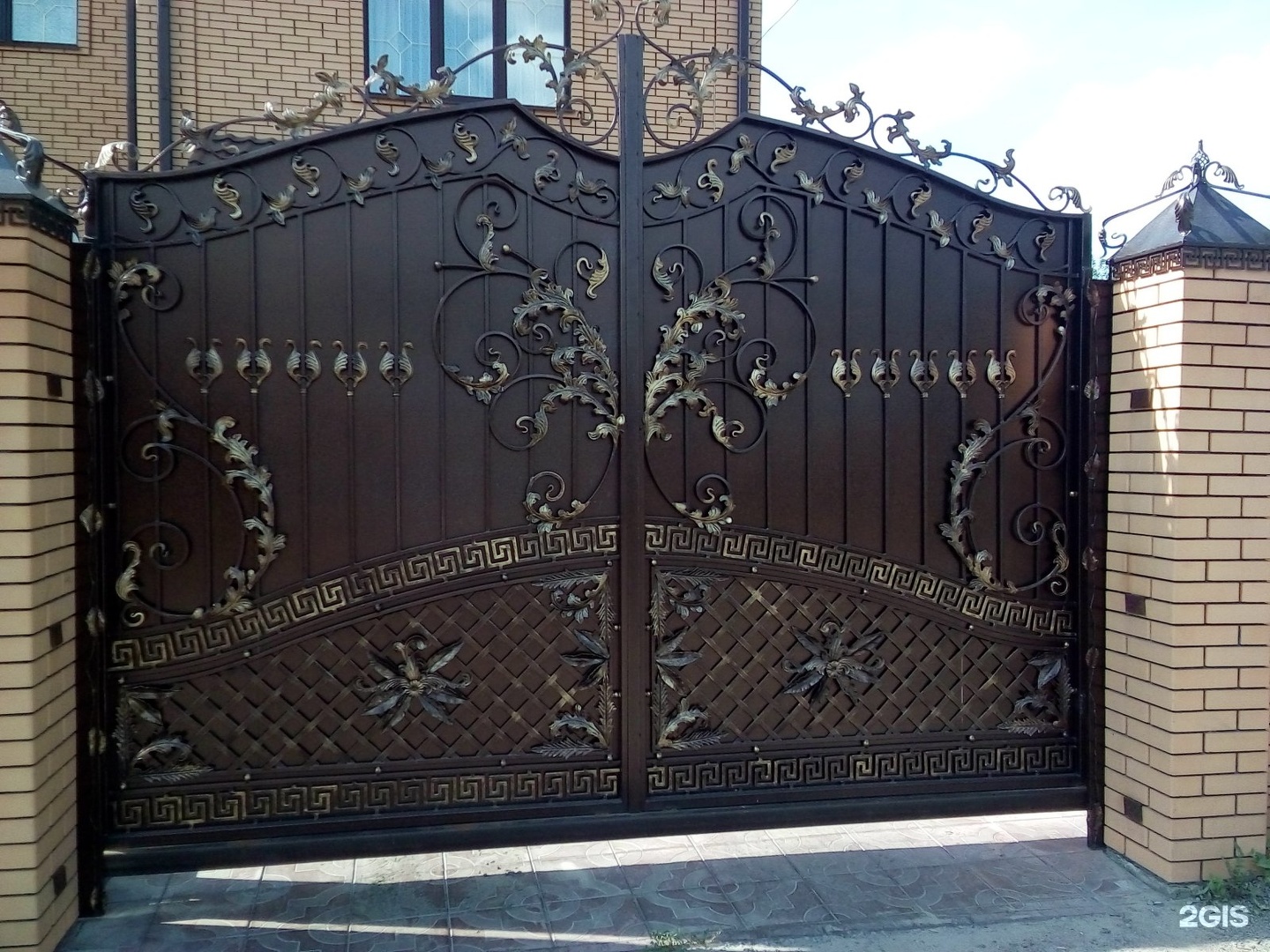 Кованые ворота в стиле Прованс