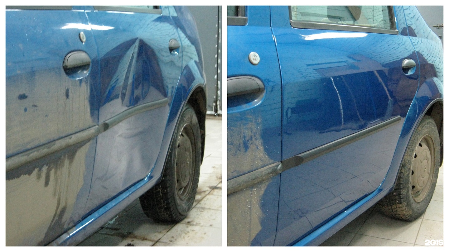 Покраска авто до и после