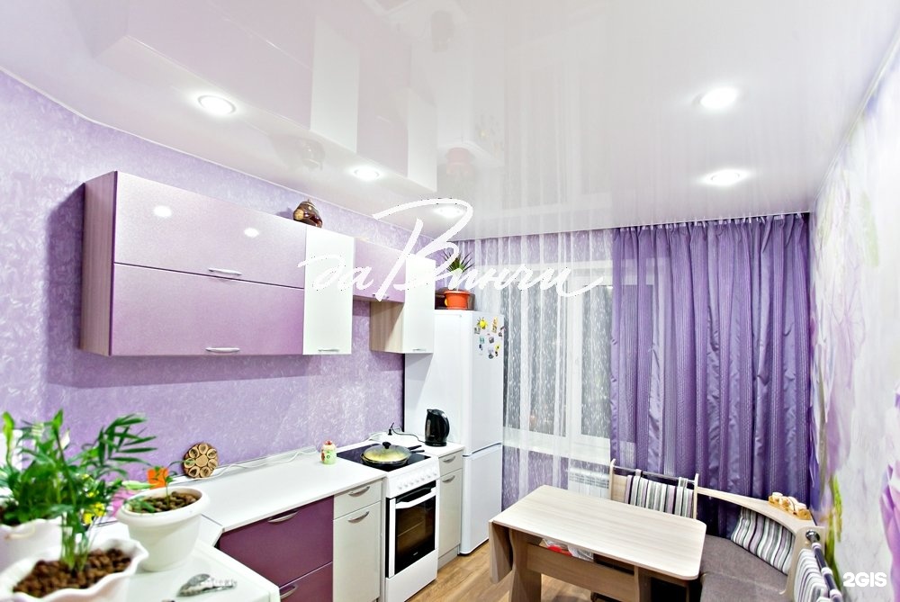 Натяжные потолки на маленькую кухню фото дизайн на маленькую