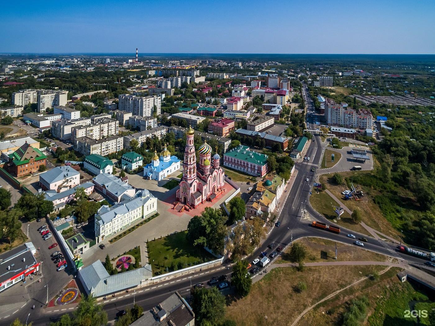 Тамбов карта панорама города с улицами