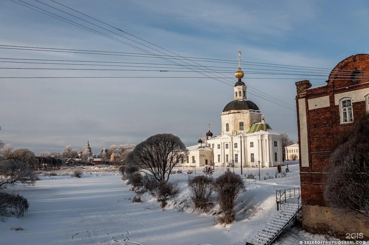Иоанно-Предтеченский женский монастырь зимой Тобольский край