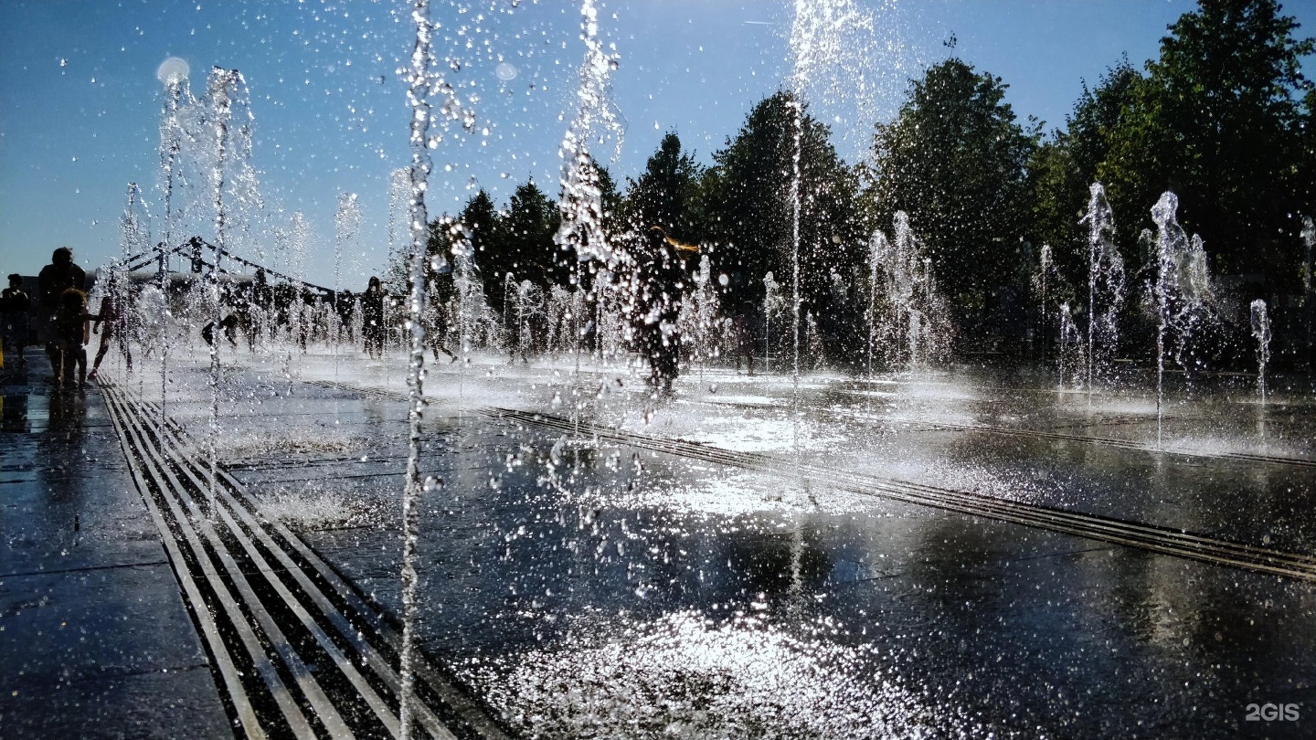 Сухой фонтан парк Прямикова