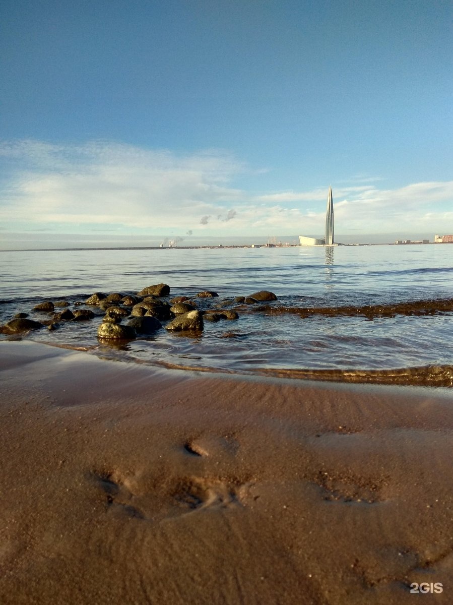 Пляж остров Декабристов Санкт-Петербург