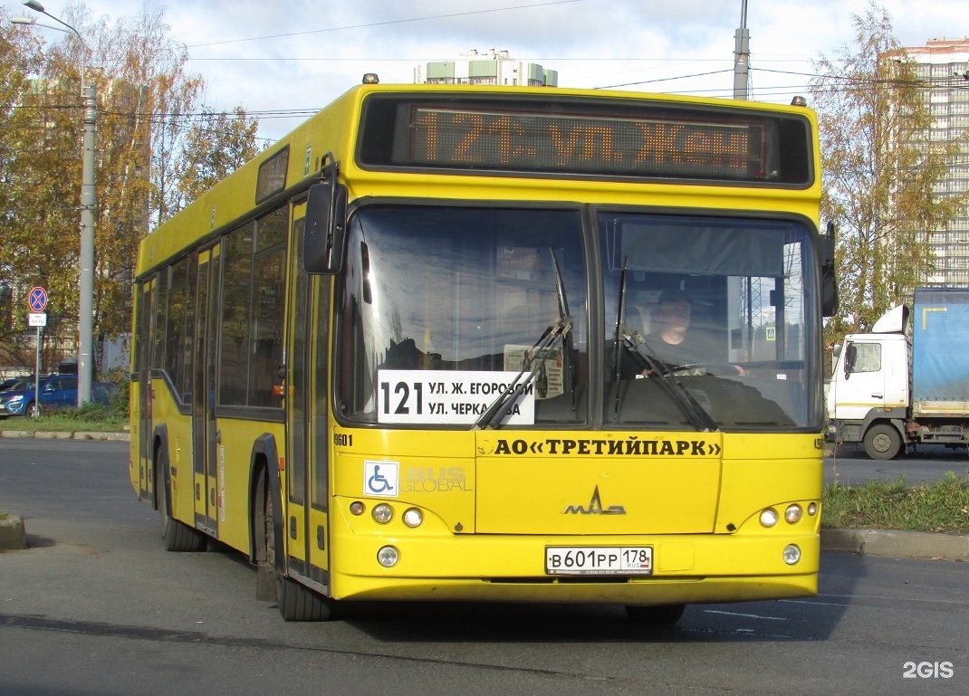 Карта автобус 121