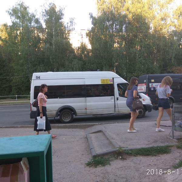 54 маршрутка чебоксары схема